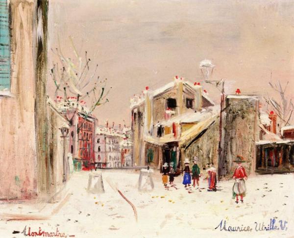 The House Of Mimi Pinson In Montmartre by Maurice Utrillo