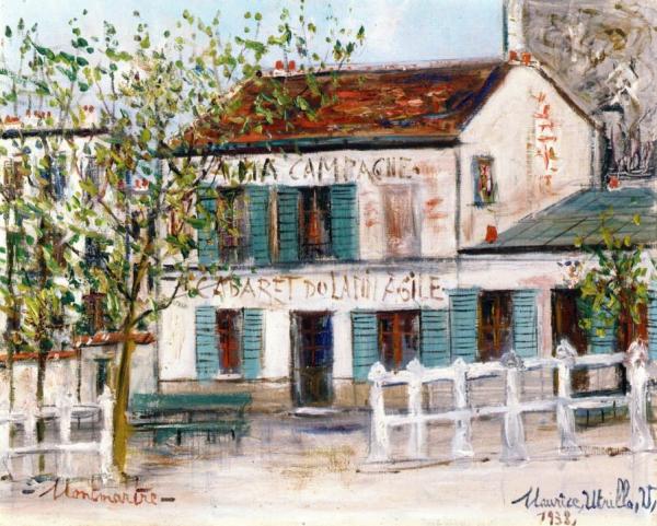 The Lapin Agile by Maurice Utrillo Oil Painting Reproductions