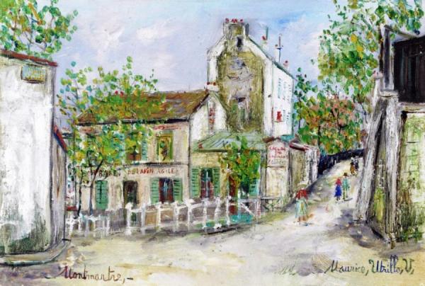 The Lapin Agile In Montmartre by Maurice Utrillo