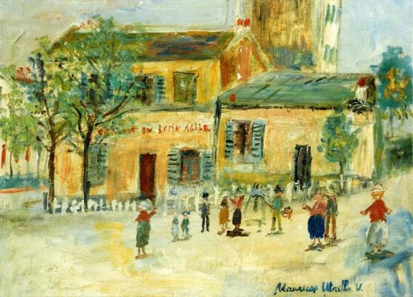 The Lapin Agile In Montmartre by Maurice Utrillo