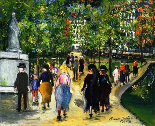 The Luxembourg Garden by Maurice Utrillo