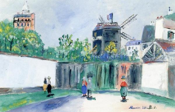 The Moulin De La Galette by Maurice Utrillo