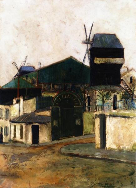 The Moulin De La Galette by Maurice Utrillo Oil Painting Reproductions