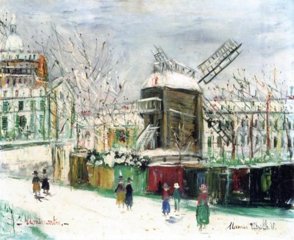 The Moulin De La Galette by Maurice Utrillo