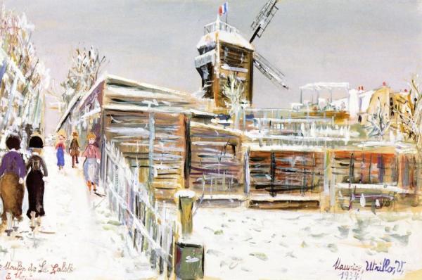 The Moulin De La Galette by Maurice Utrillo