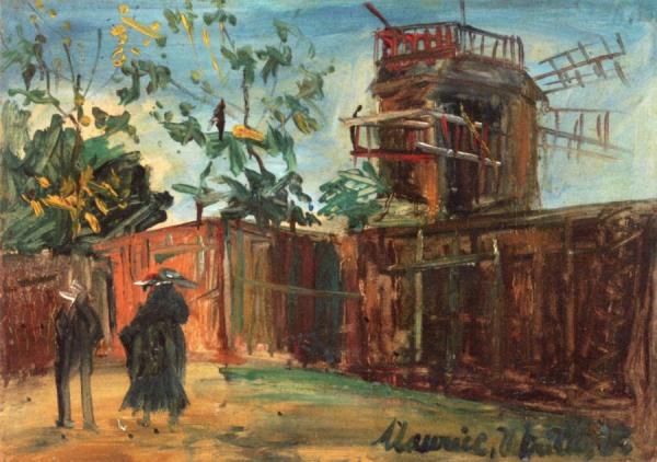 The Moulin De La Galette by Maurice Utrillo Oil Painting Reproductions