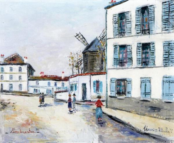 The Moulin De La Galette by Maurice Utrillo Oil Painting Reproductions