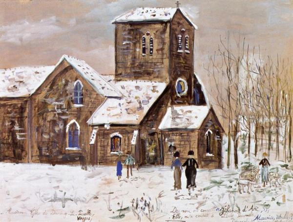 The Old Church In Doremy-la-pucelle by Maurice Utrillo