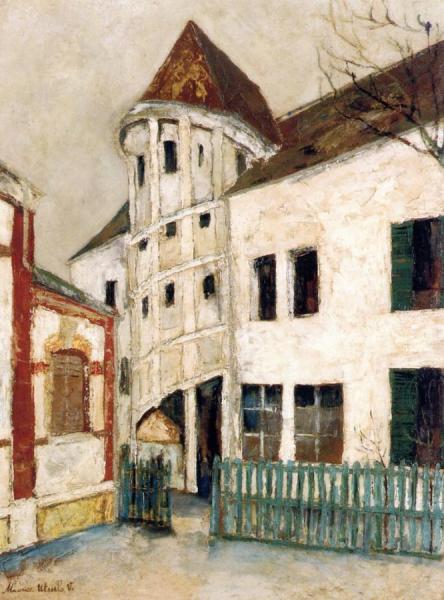 The Staircase Of La Reine Berthe In Chartres by Maurice Utrillo