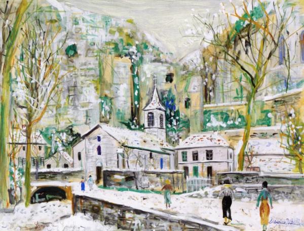 The Tunnel And Grotto Of Echelles En Savoie by Maurice Utrillo
