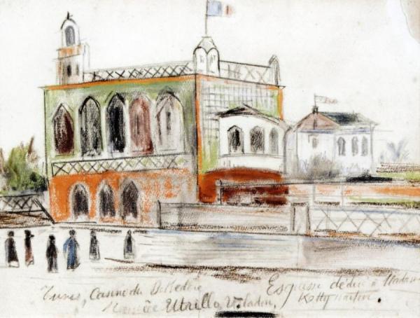 Tunis, Casino De Bekedine by Maurice Utrillo