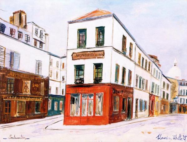 View Of Montmartre by Maurice Utrillo