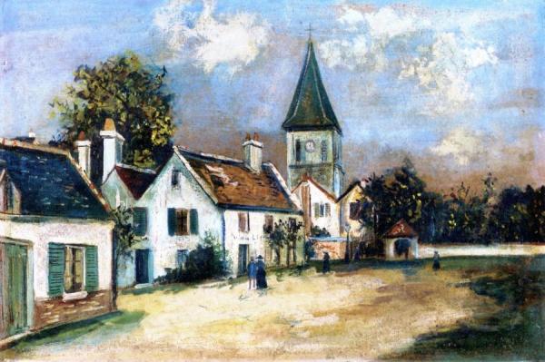 Village Church by Maurice Utrillo