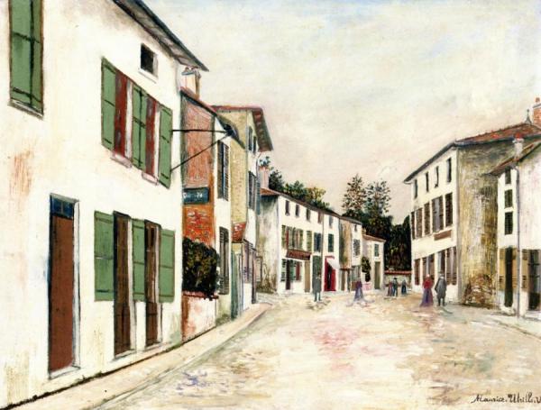 Village Plaza by Maurice Utrillo