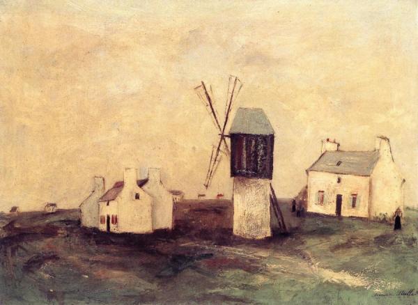 Windmill In Ouessant, Brittany by Maurice Utrillo