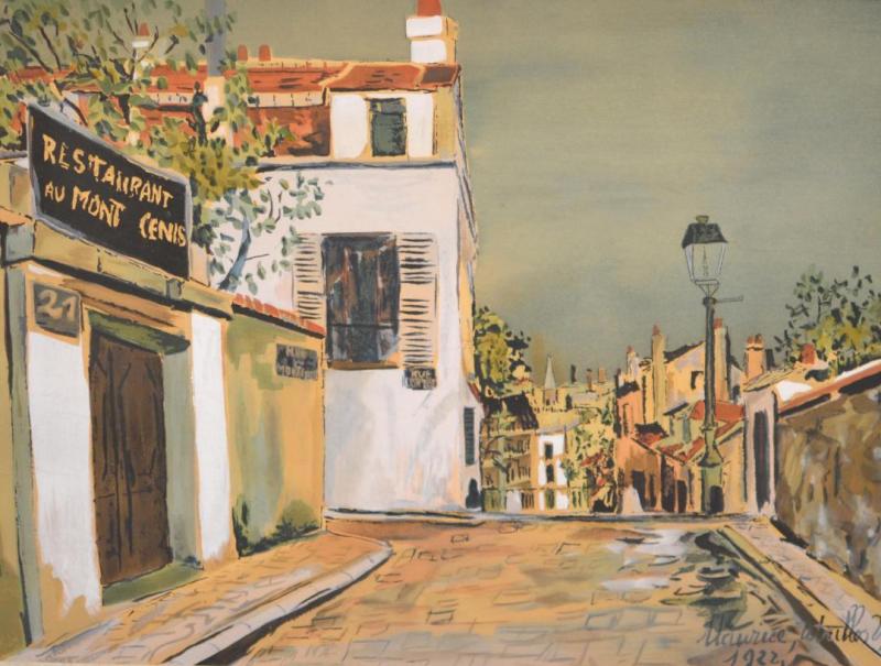 Restaurant Au Mont Cenis, 1922 by Maurice Utrillo