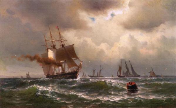 Mauritz F. H. De Haas American Ships At Sea