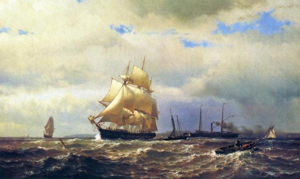 Mauritz F. H. De Haas Early Morning Off Long Island