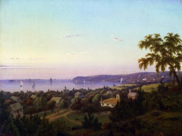 Mauritz F. H. De Haas View Of Irvington Looking Toward Tarrytown, New York