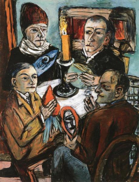 Artists With Vegetables by Max Beckmann