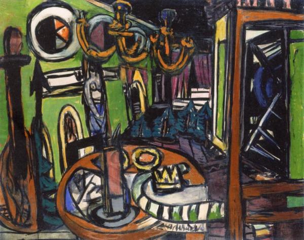 Backstage by Max Beckmann