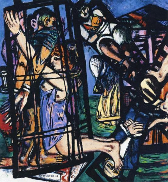 Balloon With Windmill by Max Beckmann