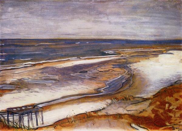 Beach Landscape by Max Beckmann