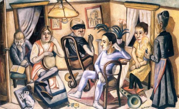 Before The Masked Ball by Max Beckmann