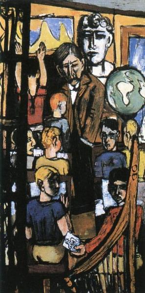 Beginning (triptych - Right Panel) by Max Beckmann