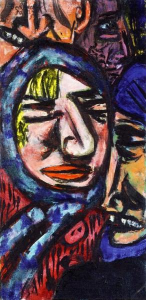 Bowery by Max Beckmann