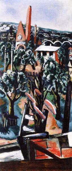 Building Under Construction by Max Beckmann
