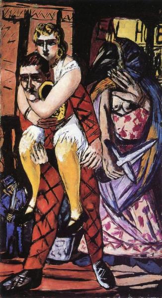 Carnival (triptych - Right Panel) by Max Beckmann Oil Painting Reproductions