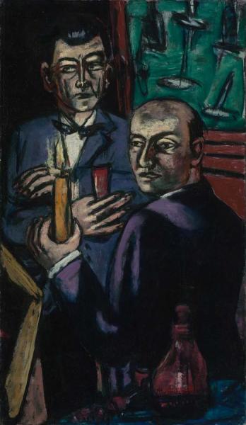 Double Portrait by Max Beckmann Oil Painting Reproductions