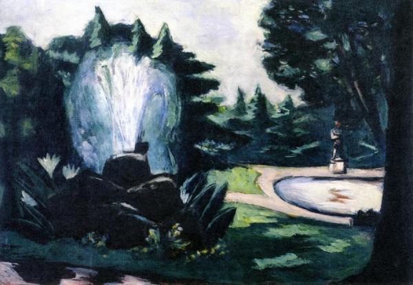Fountain At Baden-baden by Max Beckmann