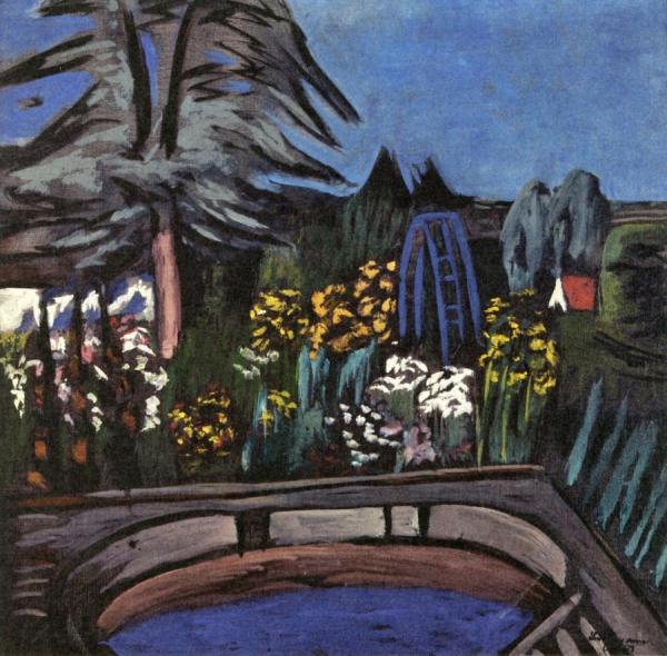 Garden In Bloom by Max Beckmann Oil Painting Reproductions