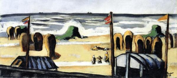 Gray Beach by Max Beckmann