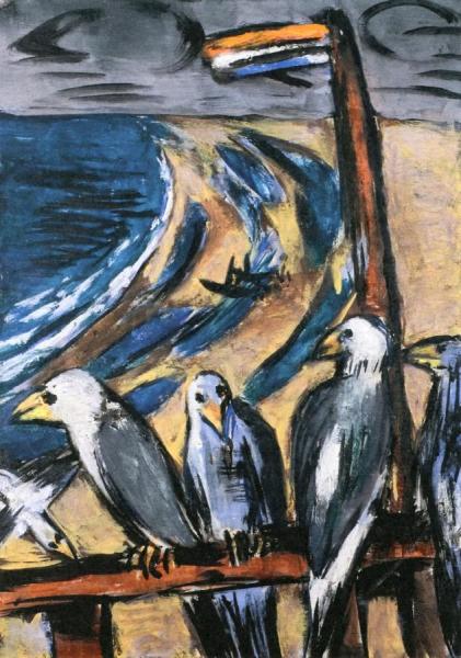Gulls In A Storm by Max Beckmann