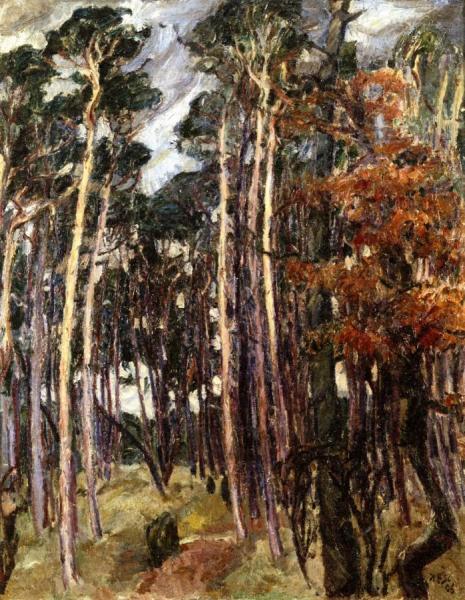 Hermsdorf Forest On A Gray Day by Max Beckmann