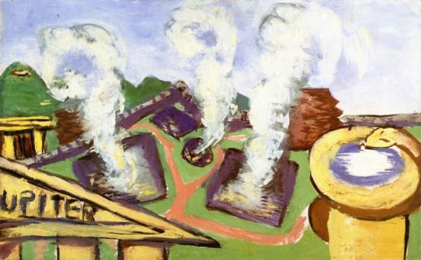 Hot Springs At Albano by Max Beckmann