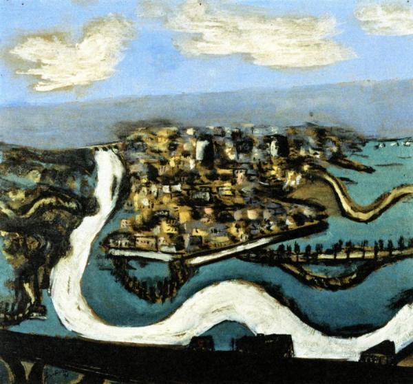 Landscape Saint-germain by Max Beckmann