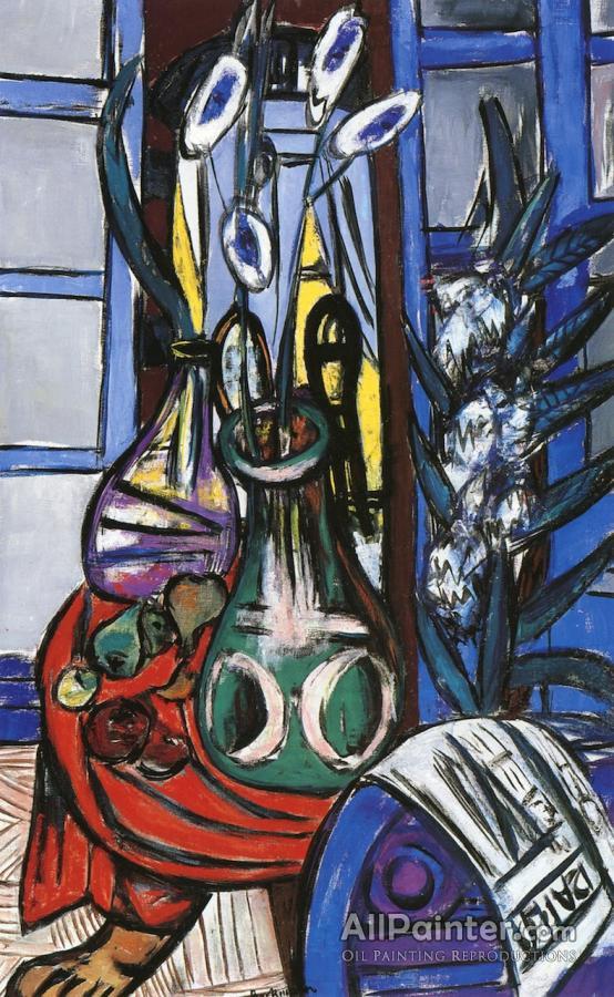 Max Beckmann Large Still Life Interior Oil Painting for sale | AllPainter Online Gallery