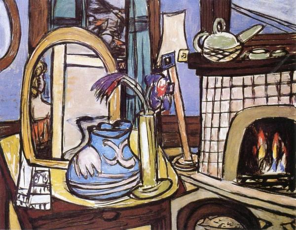 Large Still Life With Pigeons by Max Beckmann
