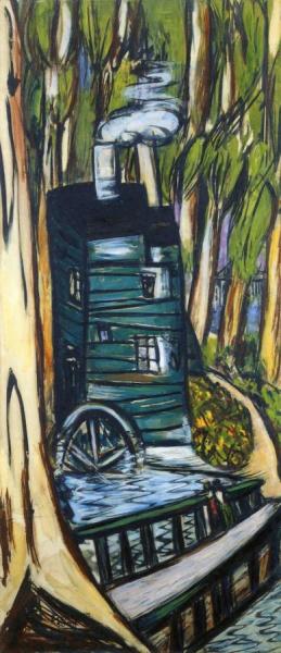 Mill In Eucalyptus Forest (mills College) by Max Beckmann