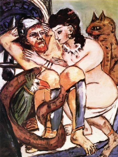 Odysseus And Calypso by Max Beckmann Oil Painting Reproductions