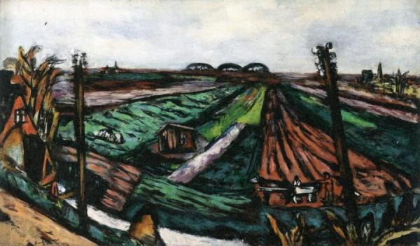 Polder Landscape With Hembrug by Max Beckmann