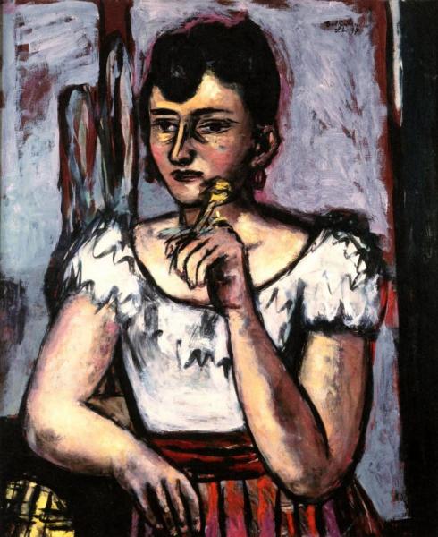 Portrait Of Euretta Rathbone by Max Beckmann