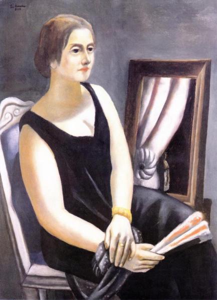 Portrait Of Minna Beckmann-tube by Max Beckmann