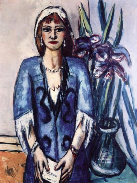 Max Beckmann Quappi In Blue And Grey