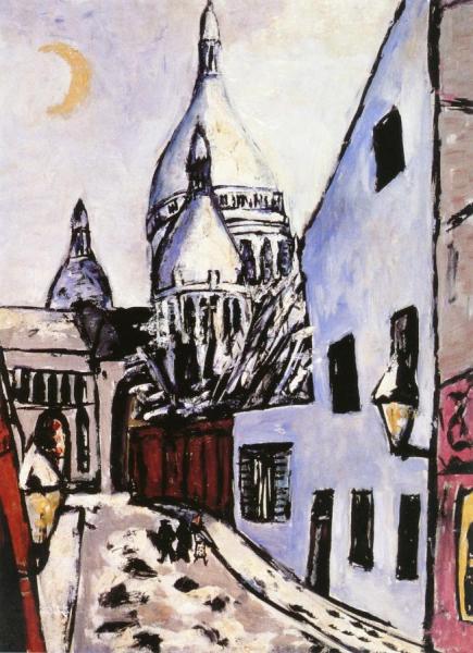 Sacre Coeur In Snow by Max Beckmann