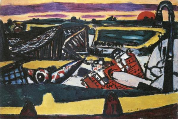 Schiphol by Max Beckmann